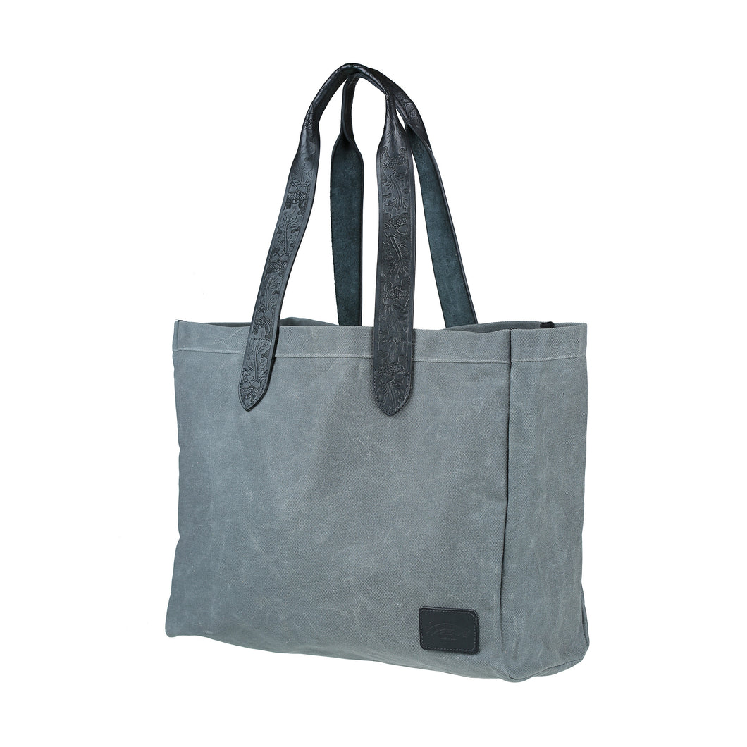 Wide Market Bag - Gray
